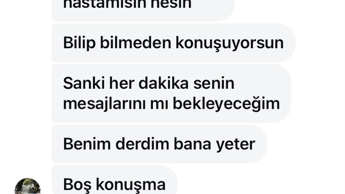 Bunu yazdıktan sonra engel attı?