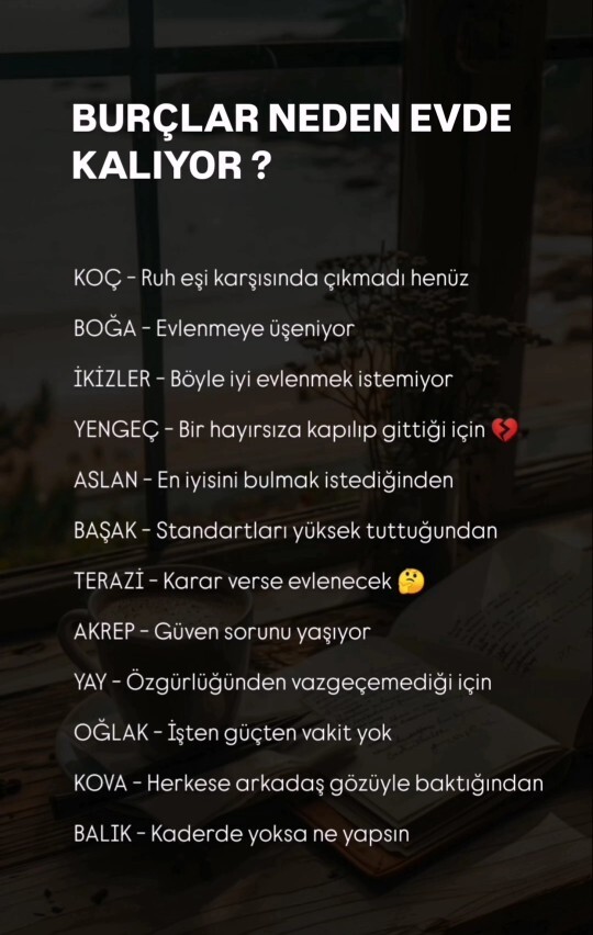 Neden evde kaldınız?