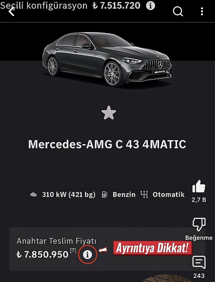 Bize bir Mercedes devlete 2 Mercedes alıyoruz şaka mı?