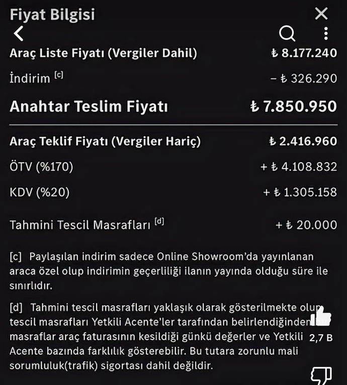 Bize bir Mercedes devlete 2 Mercedes alıyoruz şaka mı?