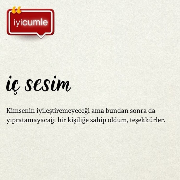 İç sesiniz size ne diyor kulak veriyormusun?