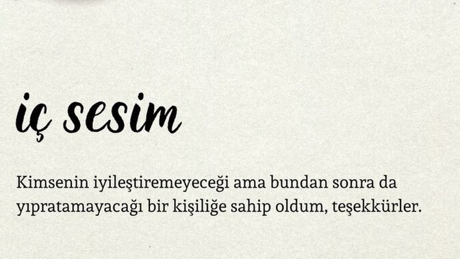 İç sesiniz size ne diyor kulak veriyormusun?