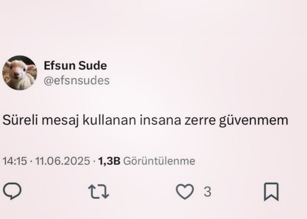 Süreli mesaj kullanır mısınız?