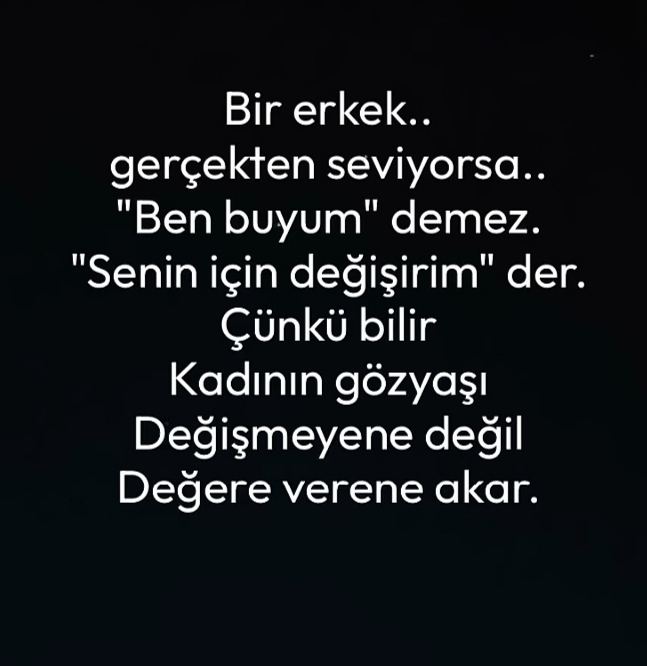Bir erkek sevdiği ve değer verdiği kadın için değişebilir mi gerçekten 🤔?