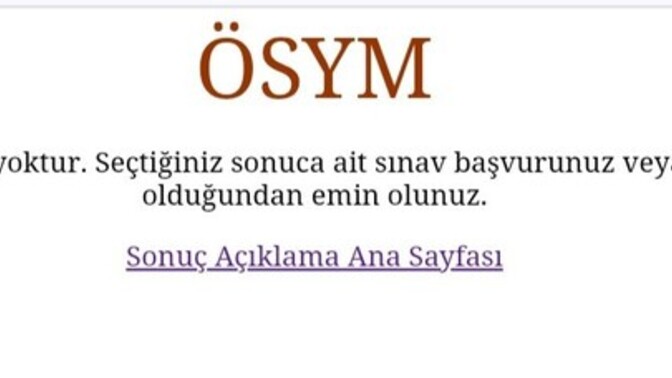 Üniversite yerleştirme sonuçları açıklandı mı?