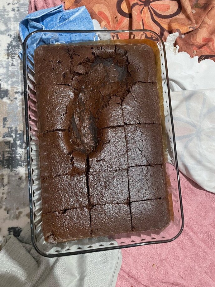 Kayınbaba ve kayınvalide gelecek, eşim pasta yapıp soğusun diye balkona yere koymuş.