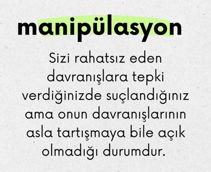 Manipülasyon yapan insanlara karşı nasıl davranırsınız?