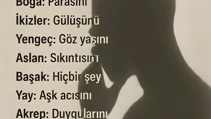 Sen en çok neyi saklarsın?