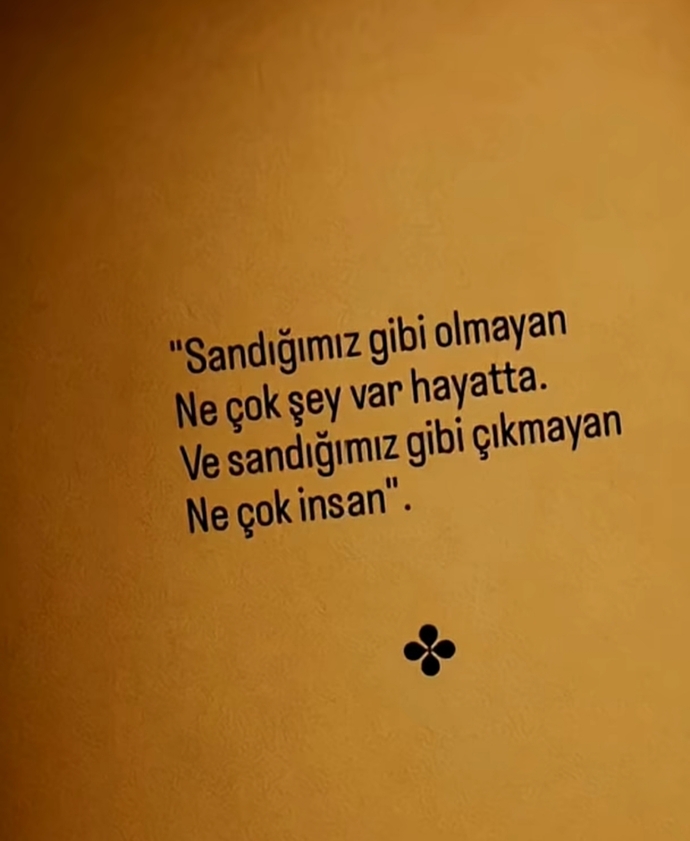 Her şey sandığımız gibi mi acaba?
