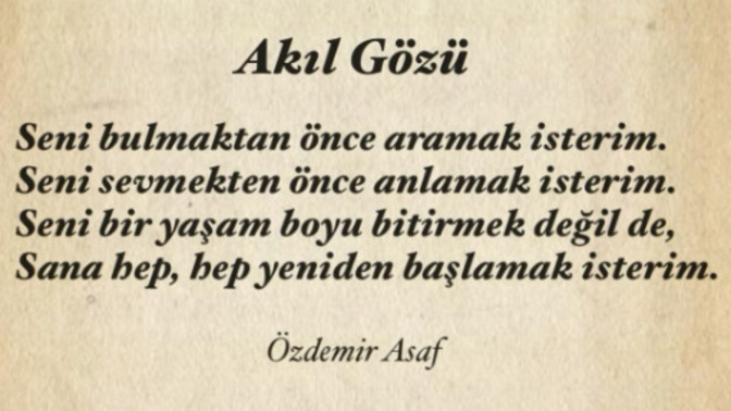 Hadi herkes sevdiği bir şiiri paylaşsın?
