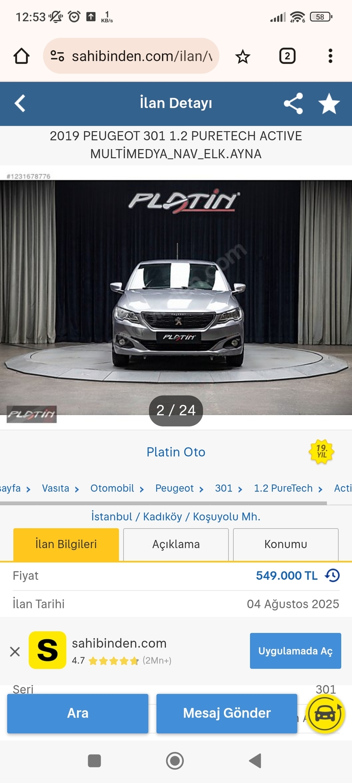 550 bin tl ye hangi aracı önerirsiniz?