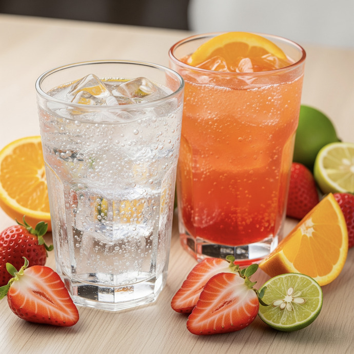 Sade soda mı meyveli soda mı?