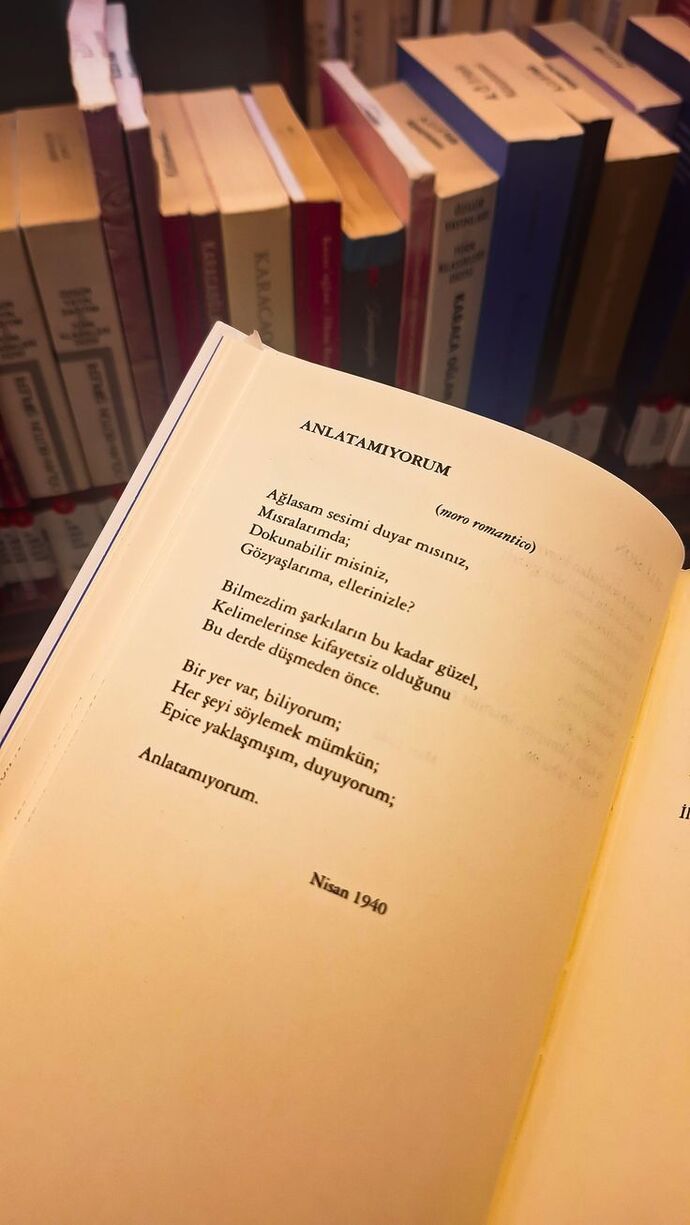Kendinize hangi şiiri hediye etmek istersiniz?