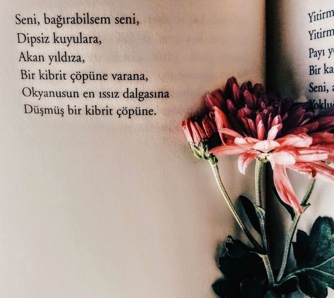 Kendinize hangi şiiri hediye etmek istersiniz?