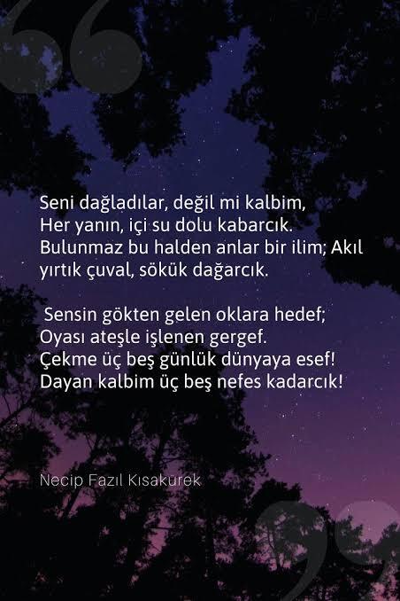 Kendinize hangi şiiri hediye etmek istersiniz?