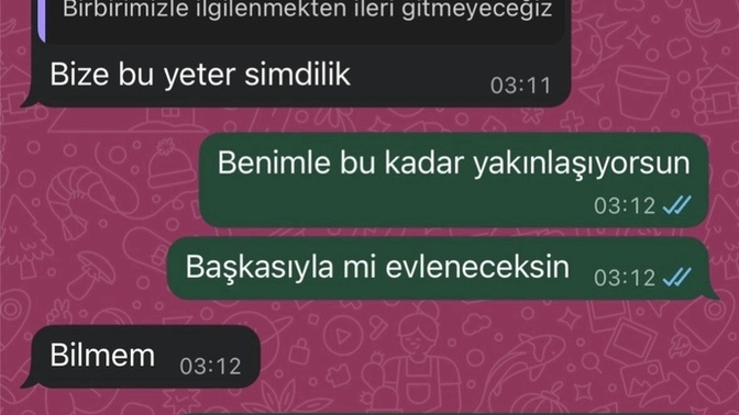 Yakınlaşan ama barışmayan eski sevgili?