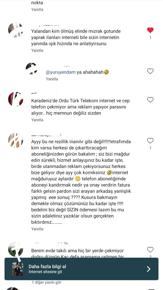 Hangi operatörü kullanıyorsun memnun musun?