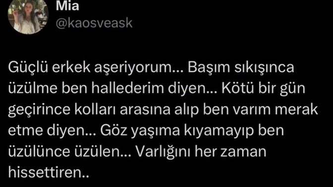 Yok mu şöyle yakışıklı güçlü merhametli biri ulan?