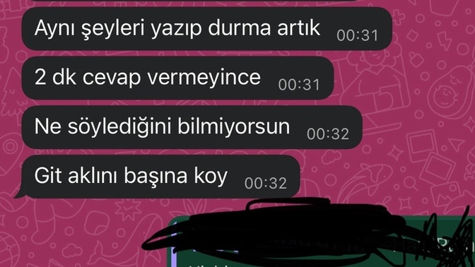Eski sevgilimin yazdıkları çok ağir değil mi?