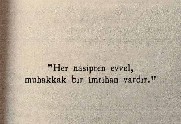 Sizin imtihanınız nedir?
