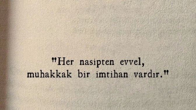 Sizin imtihanınız nedir?