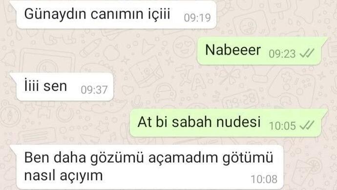 Sabah sabah insanın canı neden ister daha ayilamadim?