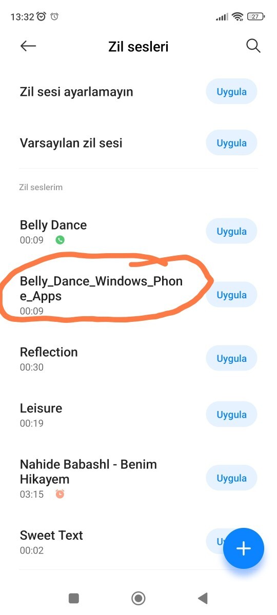 Nasıl silinir bu zil sesi burdan?