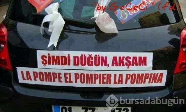 Gelin arabasına yazılan yazılar hakkında düşünceniz nedir?