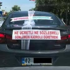 Gelin arabasına yazılan yazılar hakkında düşünceniz nedir?