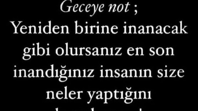 Geceye not bırakacak olsanız ne derdiniz?
