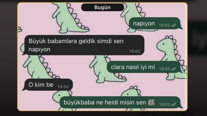 Dedenize büyükbaba der misiniz?