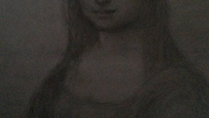 Mona lisa karakalem çalışması, sizce nasıl olmuş✏?
