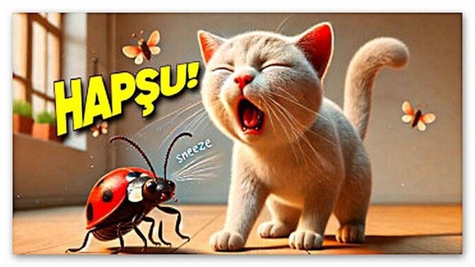 Hapşırırken alt komşu bile duyar mı yoksa hepşiiii diye minicicik mi hapşırırsın?
