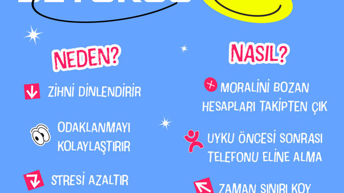 Belirli dönemlerde sosyal medya detoksu uygulama gereği duyuyor musunuz?