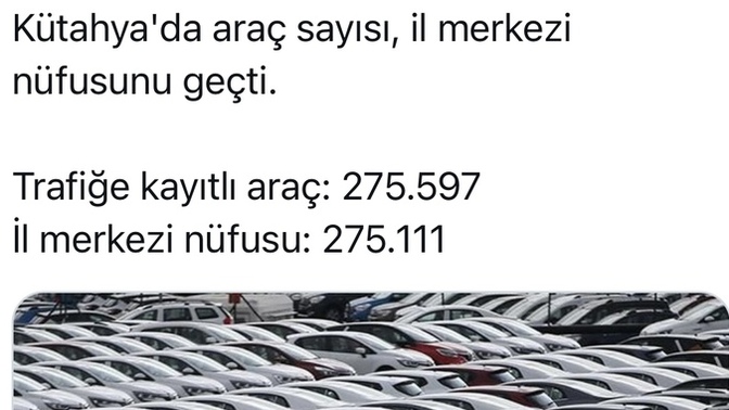 Kütahyada Araç Sayısı Neden Bu Kadar Çoğaldı? Küçük Şehirlerde Trafik Daha Yoğun Olur Mu?