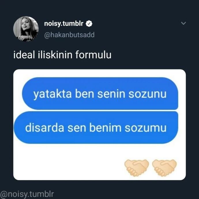 İdeal ilişkinin formülü nedir?