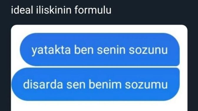 İdeal ilişkinin formülü nedir?