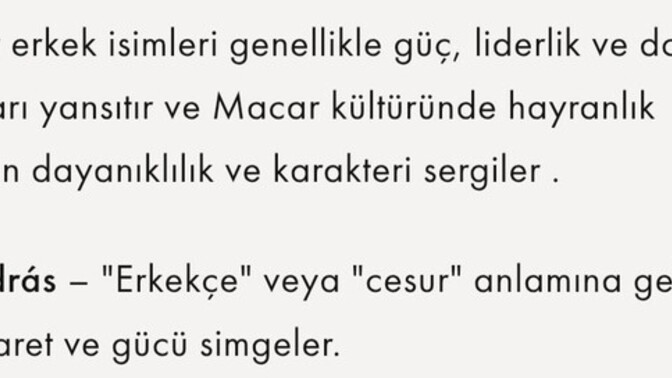 Adının anlamı ne?