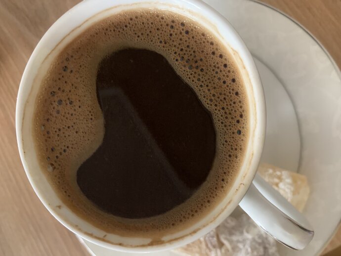 Kahve de kalp oluşunca. Siz de mutlu oluyor musunuz?