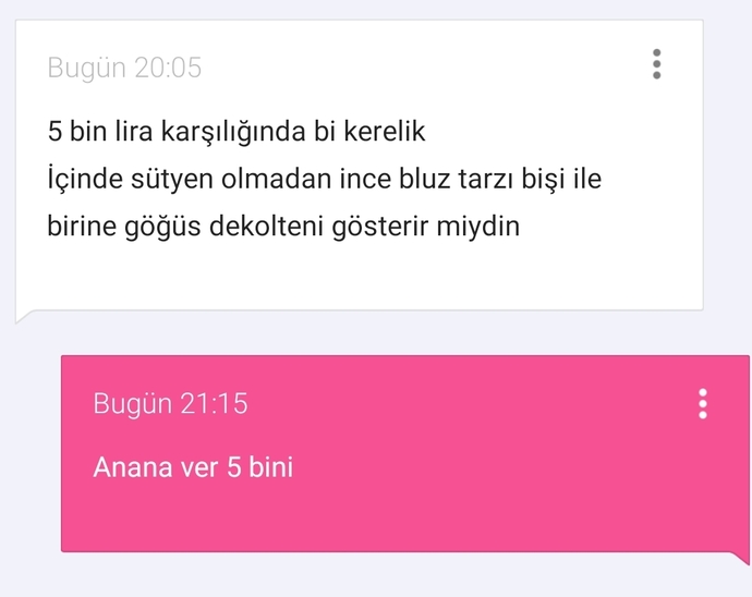 Böyle mesajlara tepkiniz ne olur?