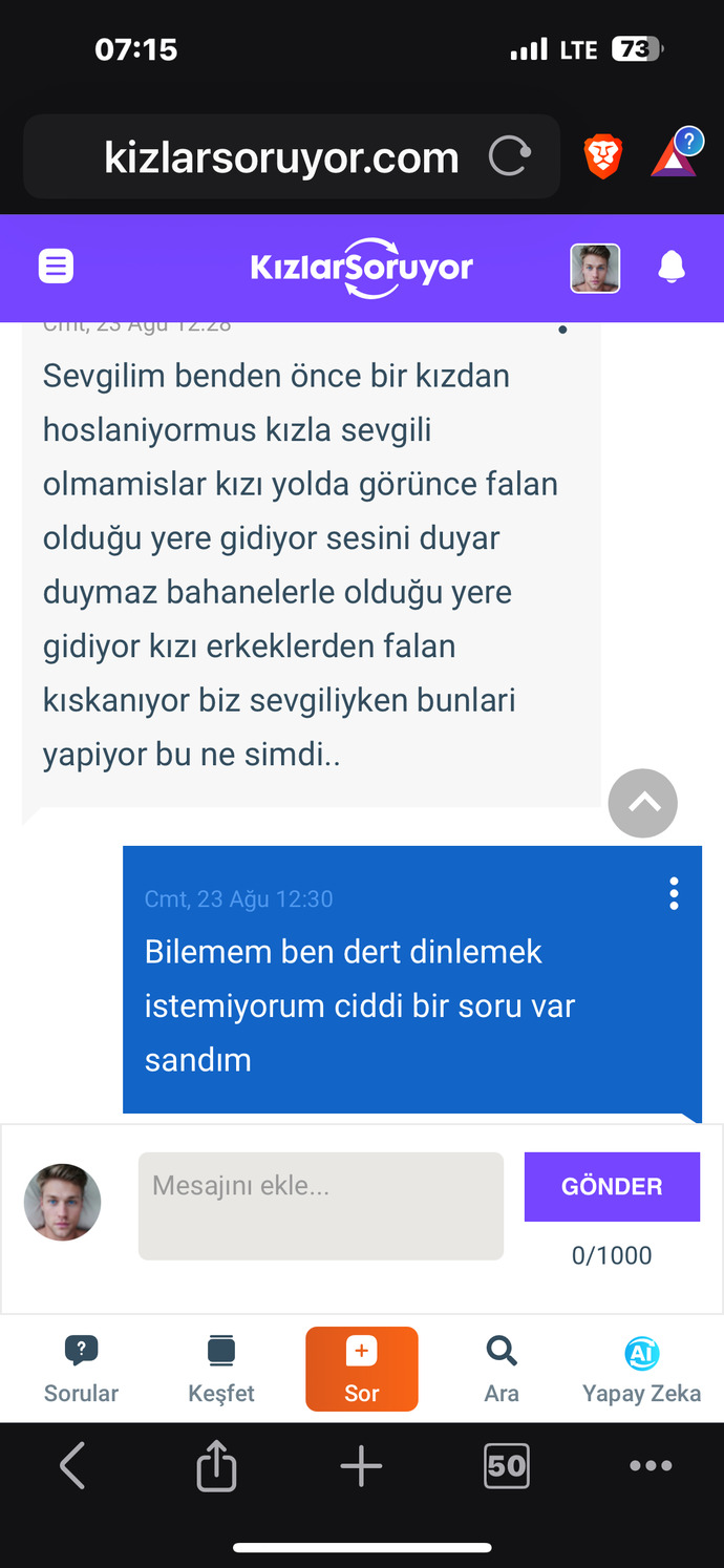 Neden sonucu böyle oluyor bu sohbetlerin?