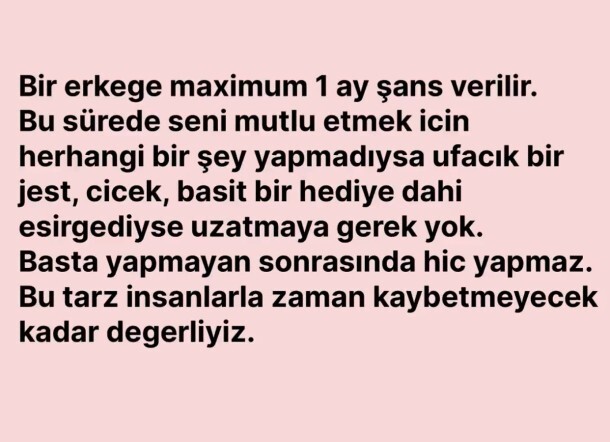 Birine maximum ne kadar zaman verirsiniz tanımak için?