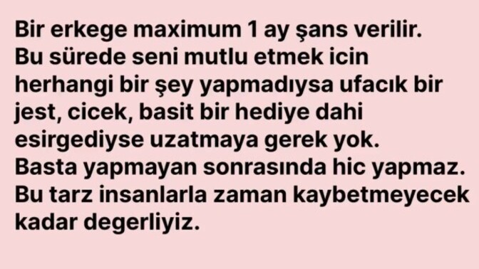 Birine maximum ne kadar zaman verirsiniz tanımak için?
