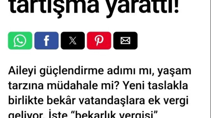 Vergilendirilmeyen ne kaldı acaba?
