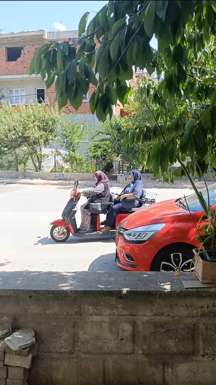 Sizin mahallenizde de böyle sevimli teyzeler var mı?