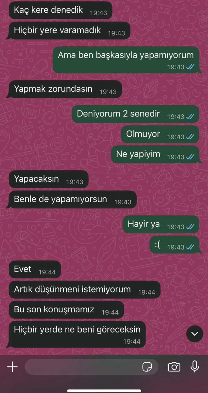 Eski sevgiliniz engeli açıp bunları söylese ne yapardınız?