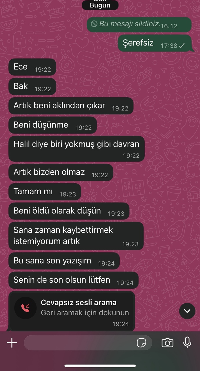 Eski sevgiliniz engeli açıp bunları söylese ne yapardınız?