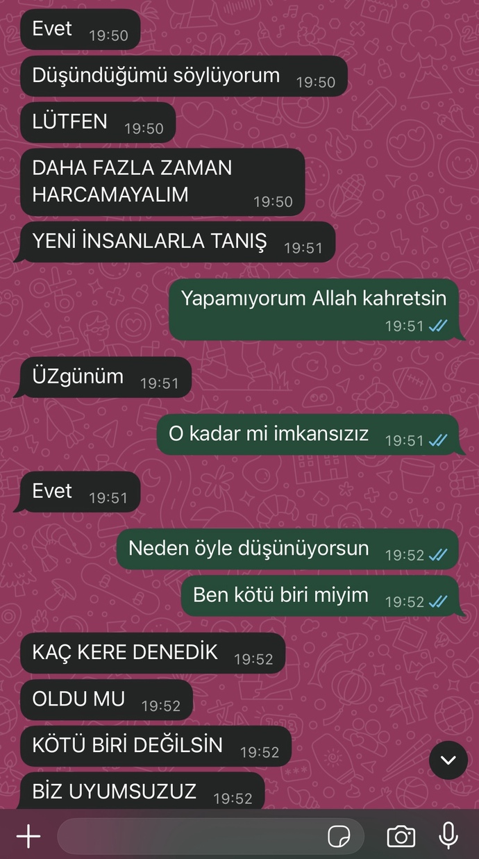 Eski sevgiliniz engeli açıp bunları söylese ne yapardınız?