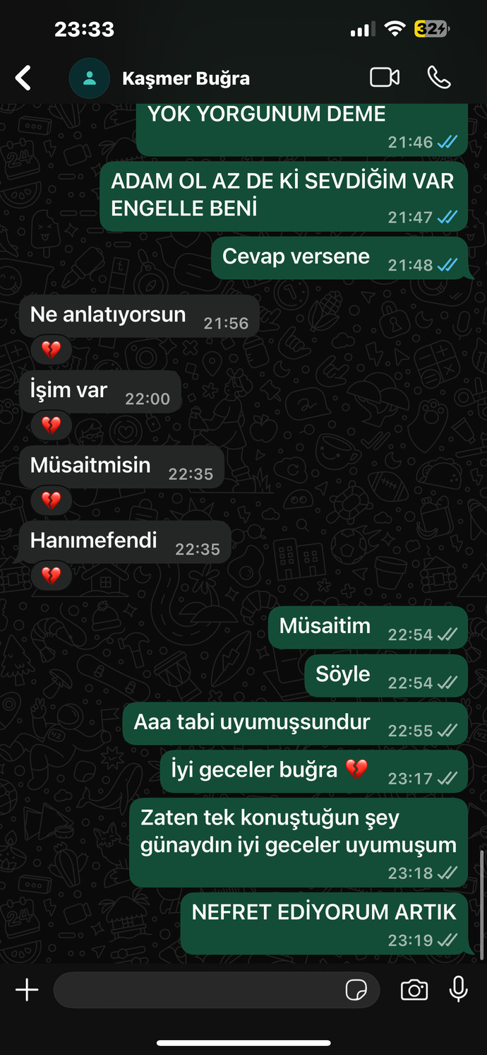 Böyle birine bas davranılır ben nerde hata yaptım sevmiştim o kadar?