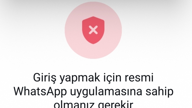 WhatsApp a giremiyorum yardım eder misiniz?